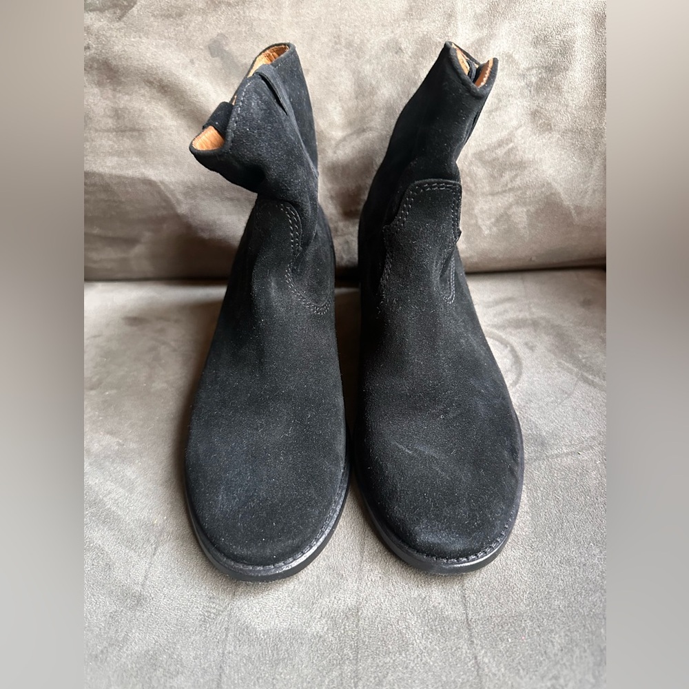 Isabel Marant Black Suede Ankle Boots